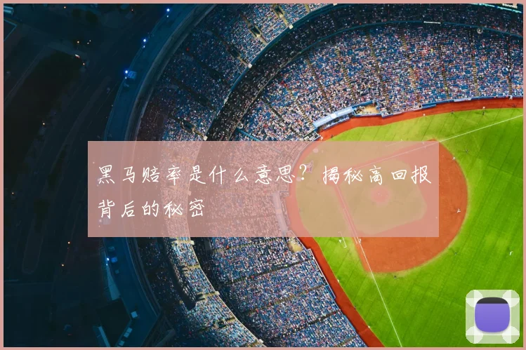 黑马赔率是什么意思？揭秘高回报背后的秘密